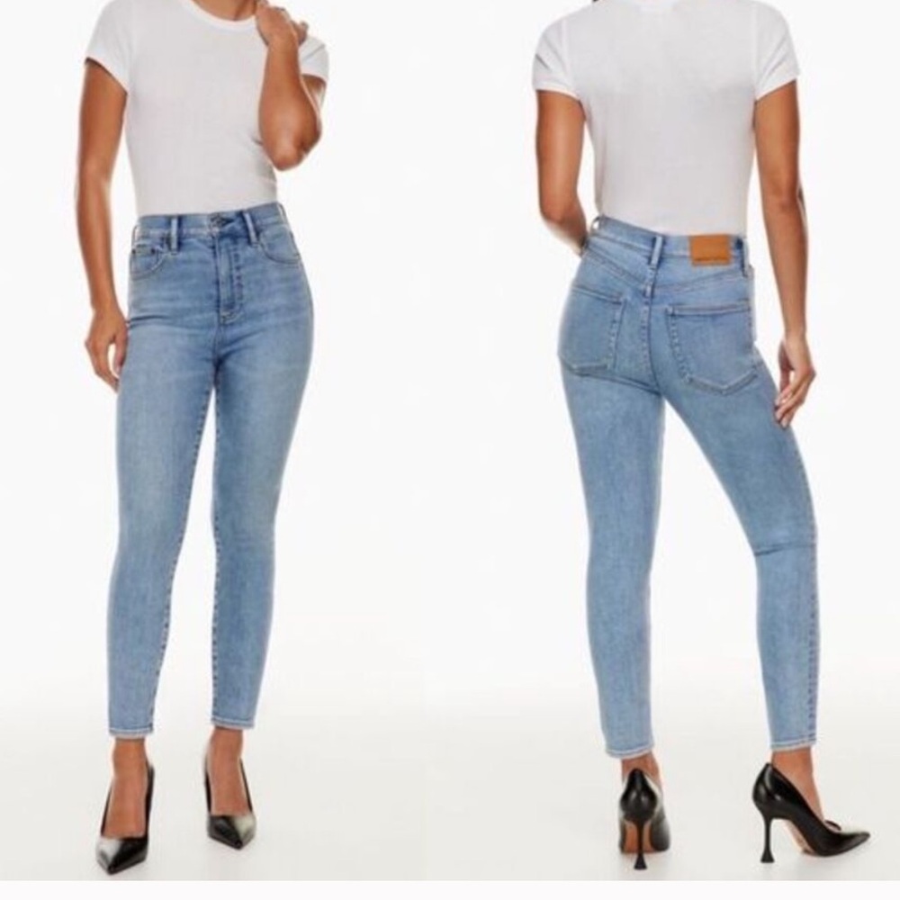 Aritzia Denim Forum Lola High Rise Blue skinny jeans